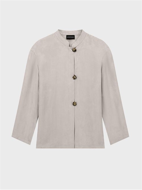 Camicia a collo guru in lyocell fluido EMPORIO ARMANI | EW005082AF20900U6272
